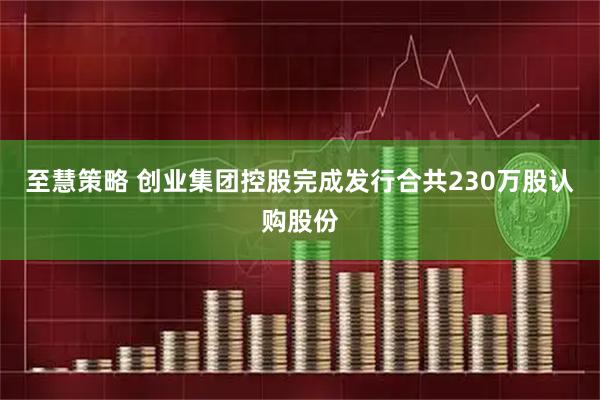 至慧策略 创业集团控股完成发行合共230万股认购股份